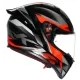 Мото каска AGV K1 S Fastlap Black/Grey/Red – пълнолицева каска Hydra Motto