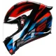 Мото каска AGV K1 S FASTLAP – спортен черно-сив дизайн с червени акценти
