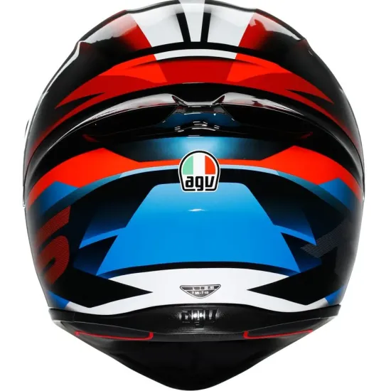 Мото каска AGV K1 S FASTLAP – спортен черно-сив дизайн с червени акценти