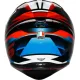 Мото каска AGV K1 S FASTLAP – спортен черно-сив дизайн с червени акценти