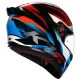 Мото каска AGV K1 S FASTLAP – спортен черно-сив дизайн с червени акценти