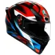 Мото каска AGV K1 S FASTLAP – спортен черно-сив дизайн с червени акценти