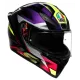 AGV K1 S E2206 FASTLAP BLACK/PURPLE/PINK – мото каска с Pinlock и слънчев визьор