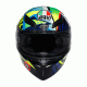 Мото каска AGV K1 S ROSSI WINTER TEST 2020 – графика на Валентино Роси, спортен черен дизайн