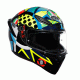 Мото каска AGV K1 S ROSSI WINTER TEST 2020 – графика на Валентино Роси, спортен черен дизайн