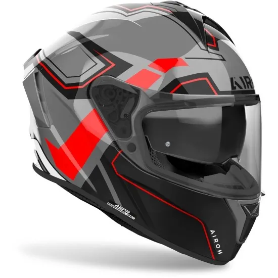 AIROH SPARK 2 DART RED – мото каска с слънчев визьор и Pinlock 70