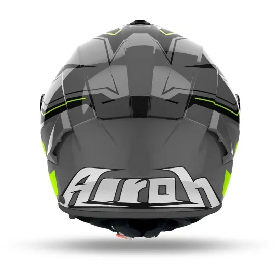 AIROH SPARK 2 DART YELLOW – каска с вентилация, слънчев визьор и Pinlock 70