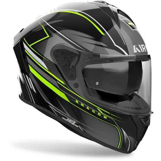 Airoh Spark 2 Shadow Yellow – Пълнофейс каска с Pinlock и слънчев визьор