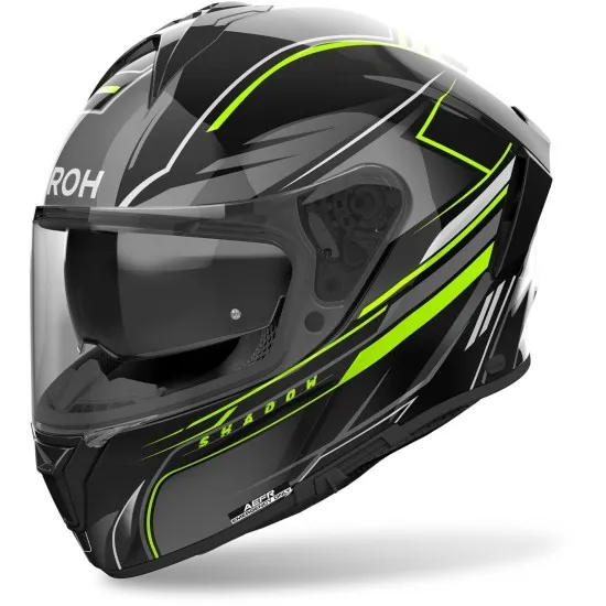 Airoh Spark 2 Shadow Yellow – Пълнофейс каска с Pinlock и слънчев визьор
