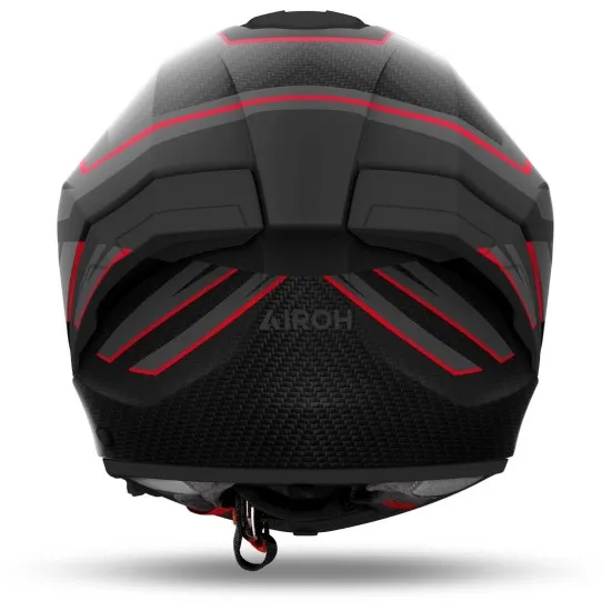 AIROH MATRYX SENTINEL RED мото каска с червено-черен дизайн