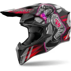 Мотокрос каска AIROH WRAAAP CYBER RED MATT