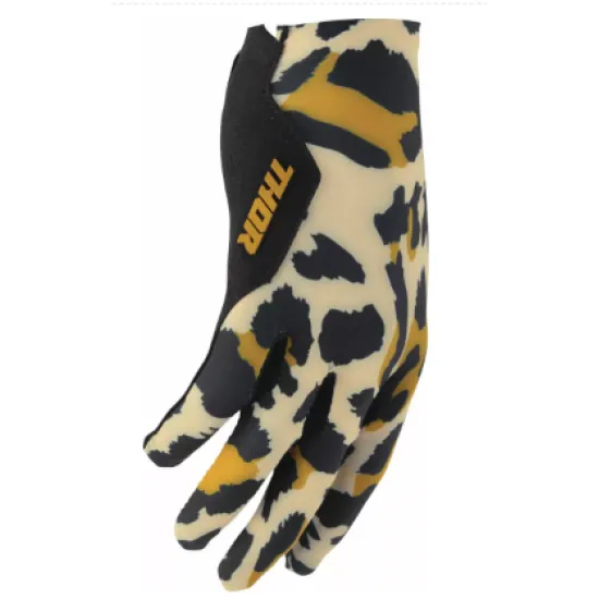 Дамски мотокрос ръкавици Thor Womens Sportmode Cheetah Tan/Black – екипировка Hydra Motto
