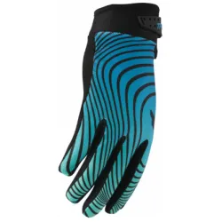 Mотокрос ръкавици THOR LAUNCHMODE IDENTITY TEAL/BLACK