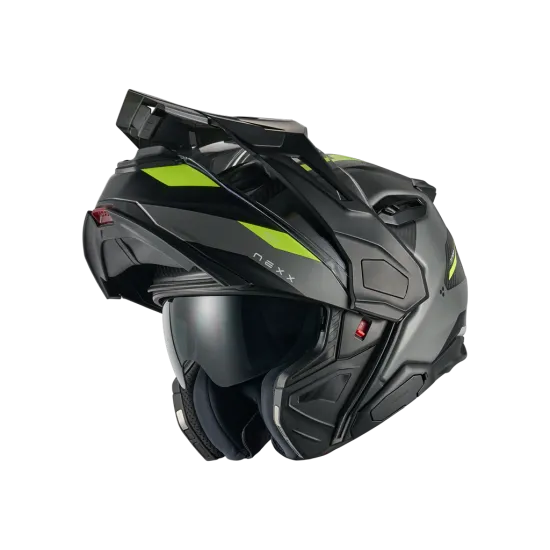 Адвенчър каска NEXX X.LifeCountry Terra Grey/Neon – мотористка екипировка Hydra Motto