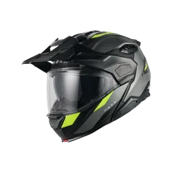 Адвенчър каска NEXX X.LIFECOUNTRY TERRA GREY/NEON