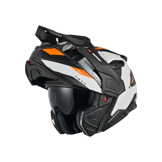 Адвенчър каска NEXX X.LifeCountry Terra White/Orange – мото екипировка Hydra Motto