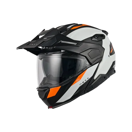Адвенчър каска NEXX X.LifeCountry Terra White/Orange – мото екипировка Hydra Motto