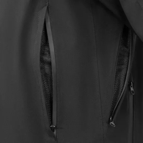 Дамско софтшел мото яке SECA DISTRICT LADY BLACK – FlexTech®, BETAC протектори, InsiDRY мембрана