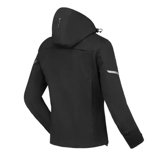 Дамско софтшел мото яке SECA DISTRICT LADY BLACK – FlexTech®, BETAC протектори, InsiDRY мембрана