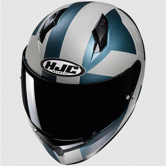 Каска HJC C10 Tez MC2SF MATT – сертифицирана, с вентилация и очила-съвместима