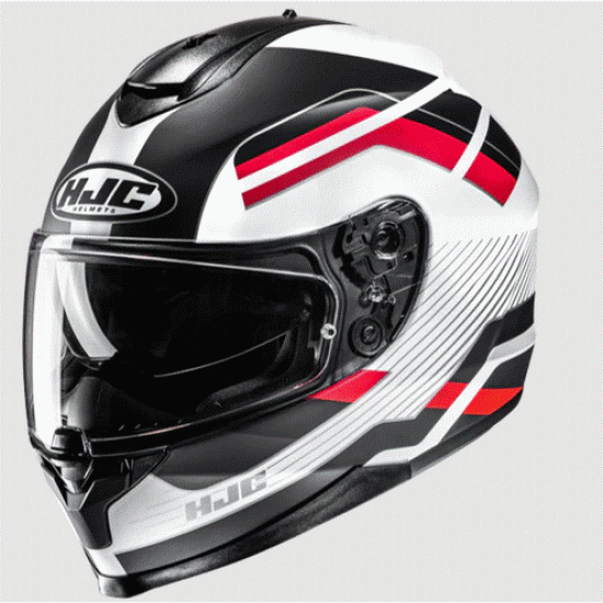 Каска HJC C70N BELIS MC1SF – пълнофейс каска с прозрачен визьор и слънчев щит