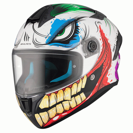 Каска MT TARGO S JOKE A5 GLOSS – мото каска с визьор и двойна сертификация