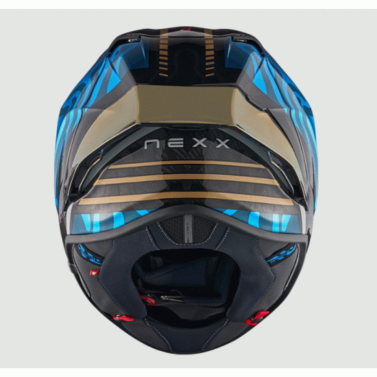 Мото каска NEXX X.R3R Swirl Sky Blue – спортна каска Hydra Motto