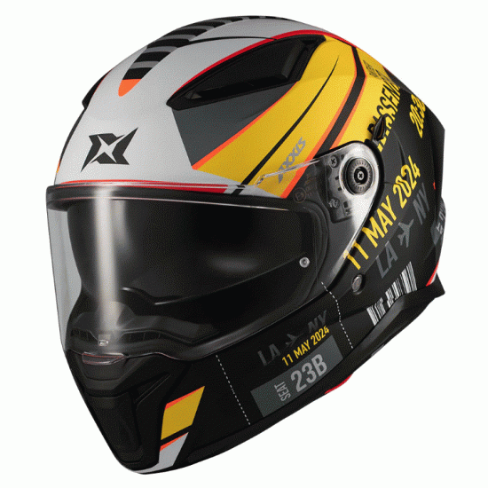 Каска AXXIS Panther SV Passenger B3 Matt – с вътрешен визьор и ECE 22.06