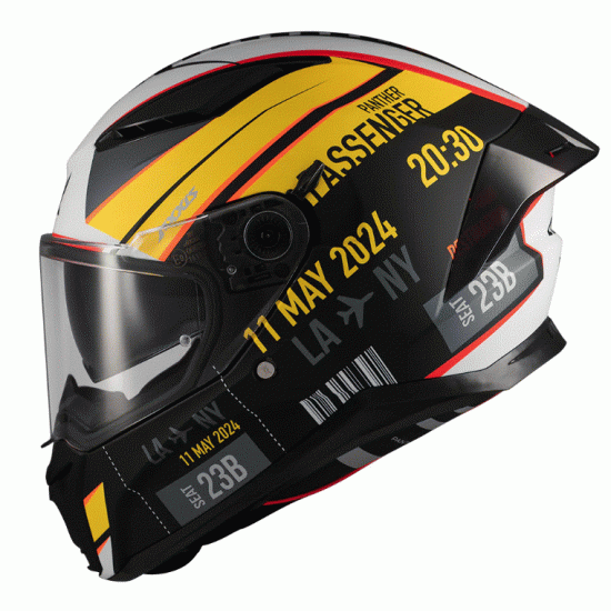 Каска AXXIS Panther SV Passenger B3 Matt – с вътрешен визьор и ECE 22.06