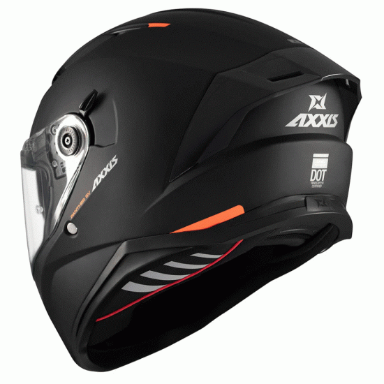 AXXIS Panther SV Black Matt – пълнофейс каска с вграден слънчев визьор и Bluetooth съвместимост