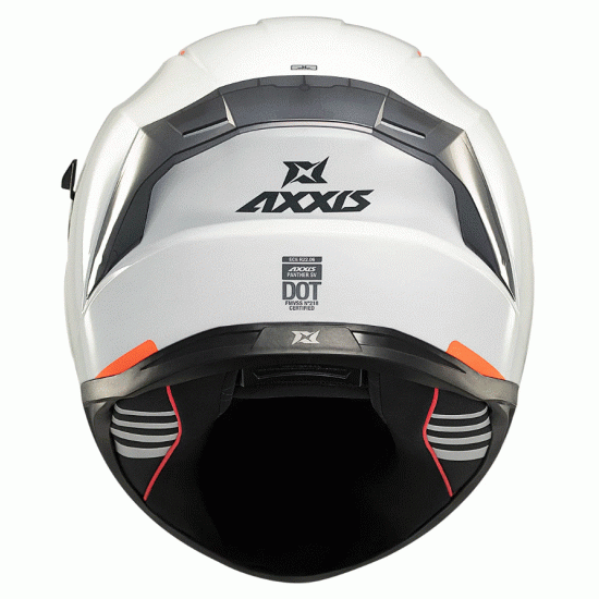 AXXIS Panther SV White Gloss – бяла моторна каска с визьор и Bluetooth възможности