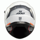 AXXIS Panther SV White Gloss – бяла моторна каска с визьор и Bluetooth възможности