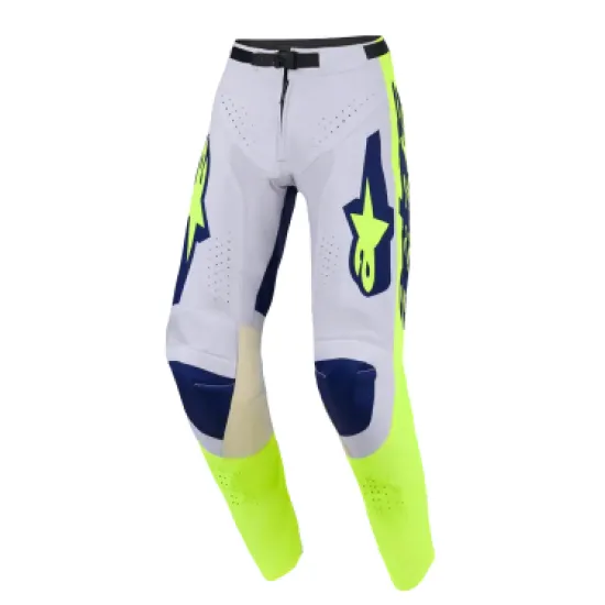 Мотокрос брич Alpinestars Racer Air Riway Gray/Yellow/Blue – MX панталон с подсилена конструкция
