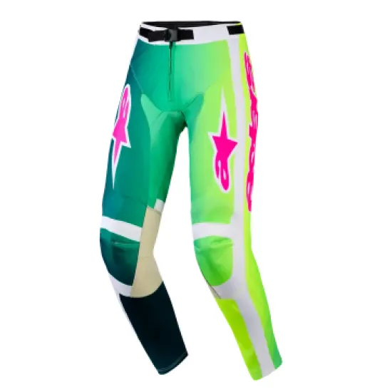 Мотокрос брич Alpinestars Racer Portl Green/White/Black – MX панталон
