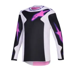 Мотокрос джърси Alpinestars FLUID GRID BLACK/GREY/PINK