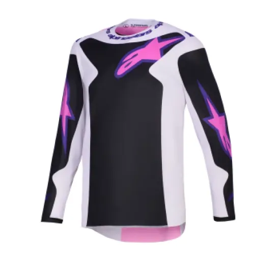Мотокрос джърси Alpinestars Fluid Grid Black/Grey/Pink
