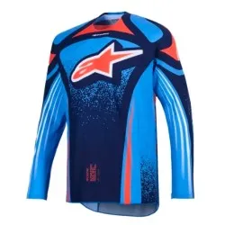 Мотокрос джърси Alpinestars TECHSTAR NOMUR NAVY/ОRANGE/BLUE