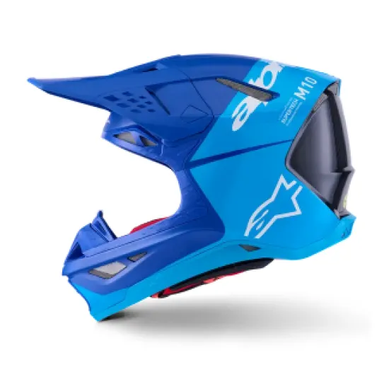 Мотокрос каска Alpinestars S-M10 Flood Blue/Black-Carbon – карбонова каска