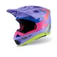 Мотокрос каска ALPINESTARS S-M10 JETT PURPLE/PINK – карбонова каска с арамидна защита