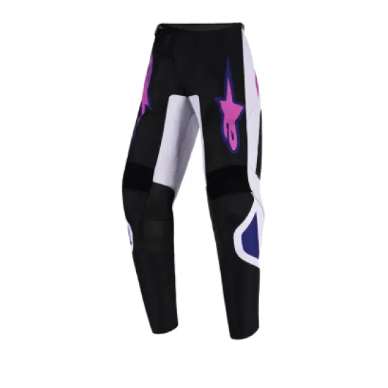 Детски мотокрос брич Alpinestars Fluid Grid Black/Gray/Purple – екипировка Hydra Motto