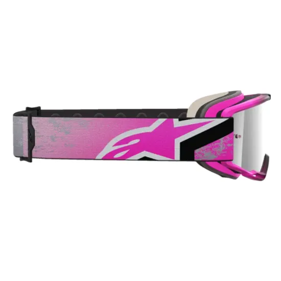 Мотокрос очила ALPINESTARS VISION 5 LAHND Iron/Pink Mirror – огледални с RAM-AIR вентилация