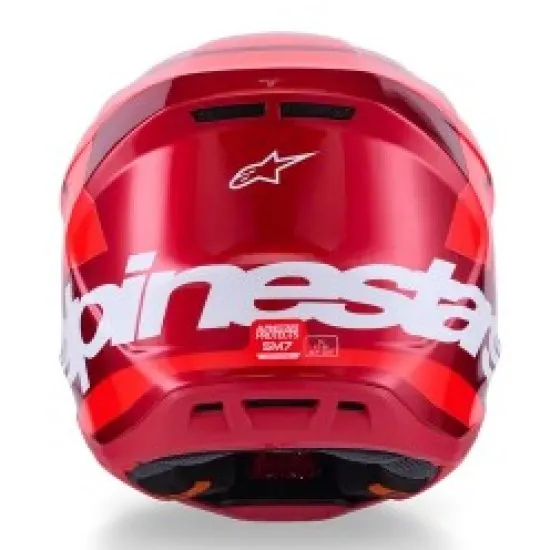 Мотокрос каска Alpinestars SM7 Core Red Gloss – екипировка Hydra Motto