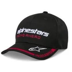 Шапка ALPINESTARS CRV BILL INDENT BLACK/RED