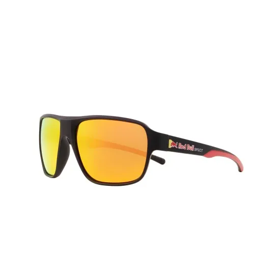 Слънчеви очила Red Bull Spect CHOP 02P с черна рамка и кафяви лещи с червено огледално покритие