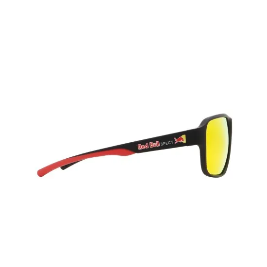 Слънчеви очила Red Bull Spect CHOP 02P с черна рамка и кафяви лещи с червено огледално покритие