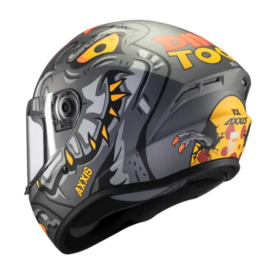 Каска AXXIS Draken S Dinotoon B5 – мото каска с ECE 22.06, модерна вентилация и атрактивен дизайн