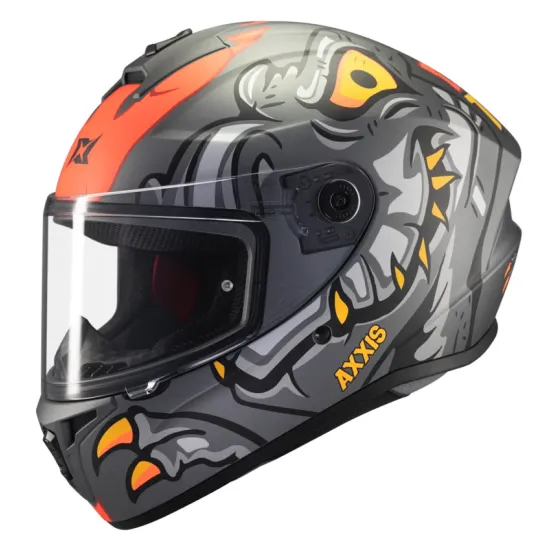Каска AXXIS Draken S Dinotoon B5 – мото каска с ECE 22.06, модерна вентилация и атрактивен дизайн