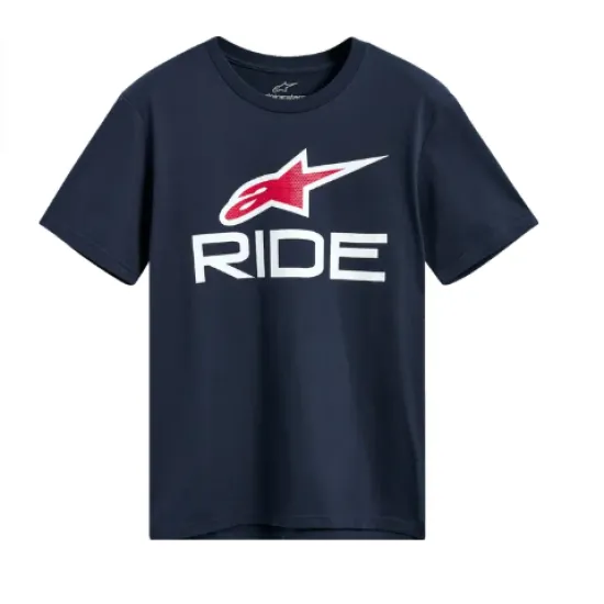 Мото тениска Alpinestars SS CSF Ride 4.0 Navy/White/Red – спортен стил Hydra Motto