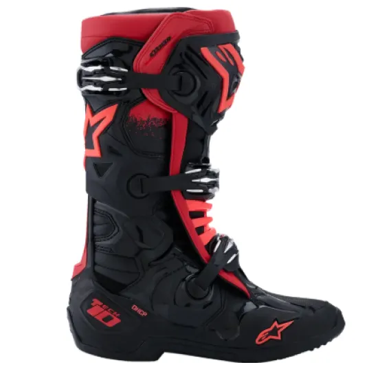 Мотокрос ботуши Alpinestars Tech 10 Black/Red – леки и защитни офроуд ботуши