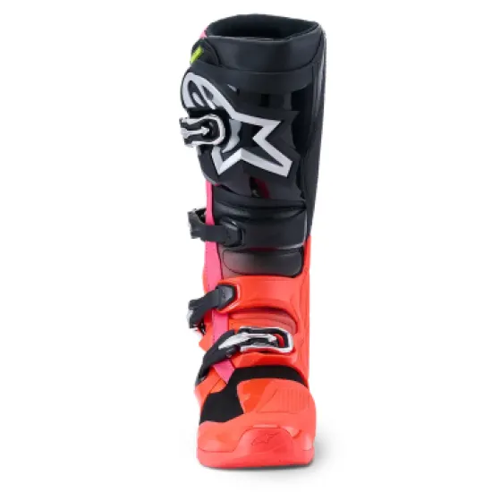 Мотокрос ботуши Alpinestars Tech 7 BLK/RD Fluo/Pink – защитни офроуд ботуши с модерна визия